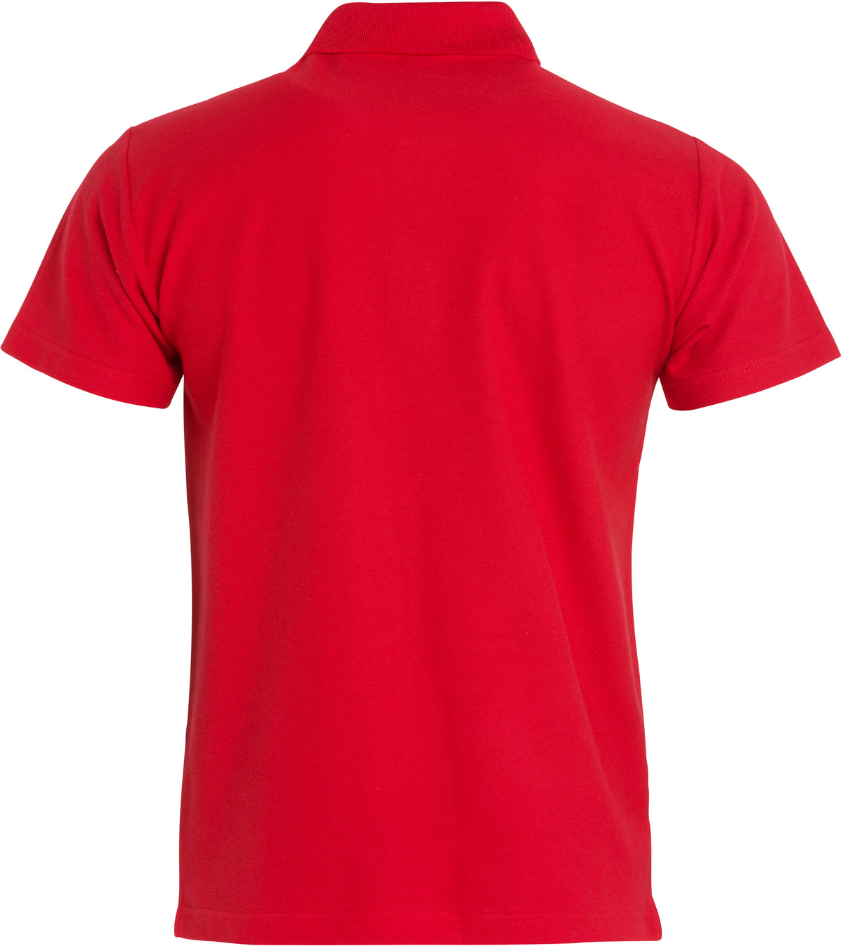 Clique Basic Polo S/S – junior – Rød – bakside