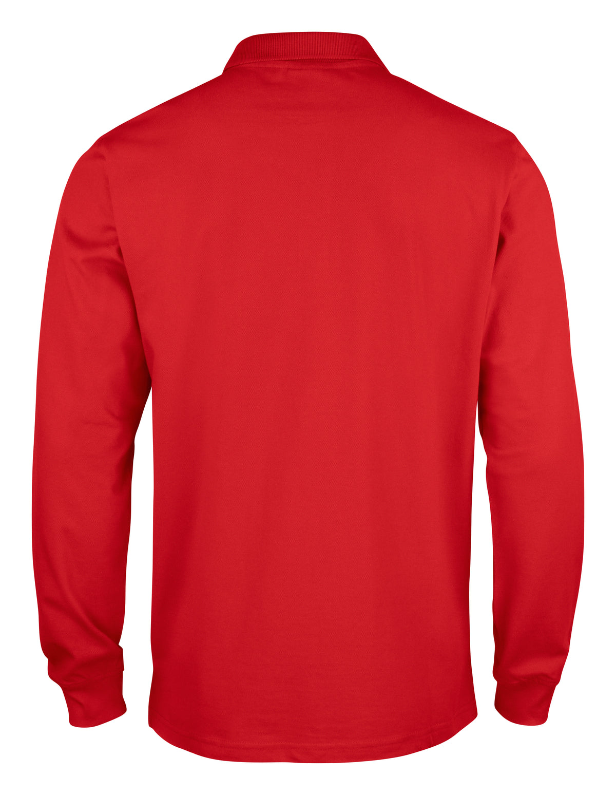 Clique Basic Polo L/S – junior – Rød – bakside