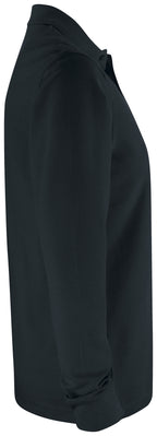 Clique Basic Polo Pocket L/S – Svart – høyre side