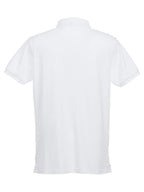 Clique Stretch Premium Polo – Hvit – bakside