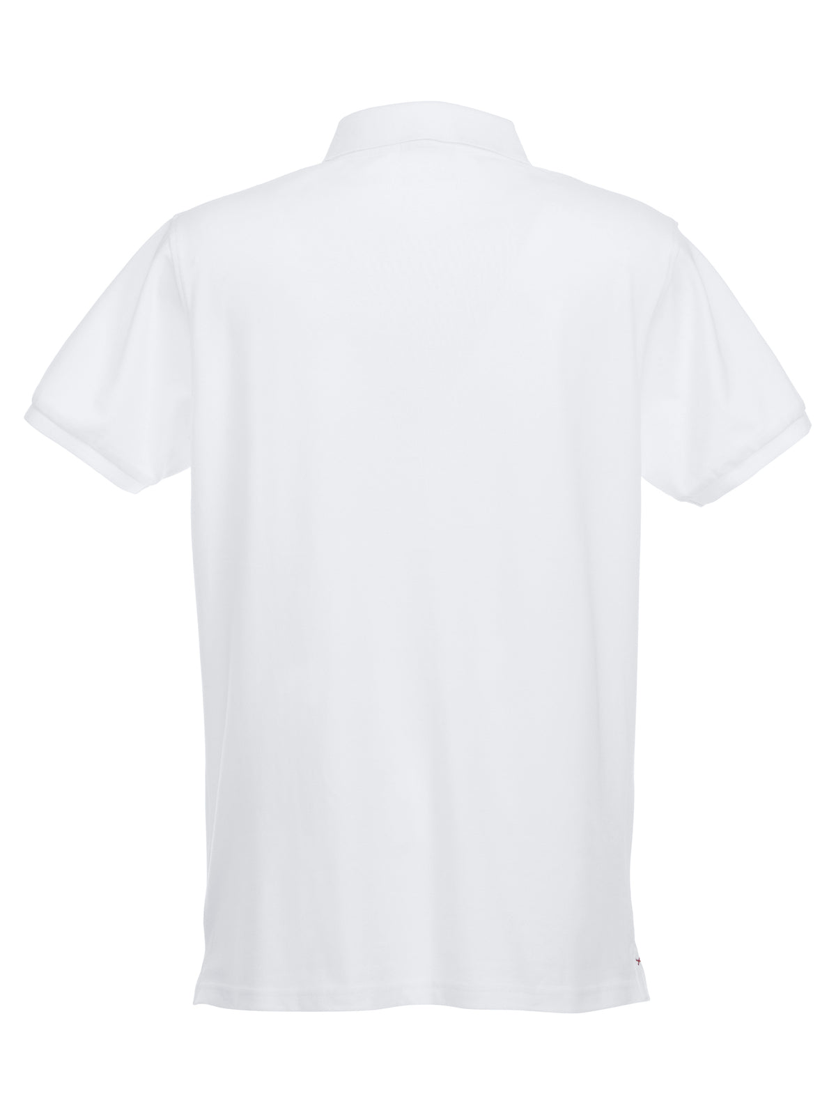 Clique Stretch Premium Polo – Hvit – bakside