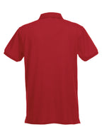 Clique Stretch Premium Polo – Rød – bakside