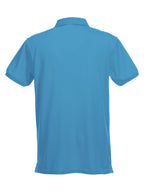 Clique Stretch Premium Polo – Turkis – bakside