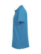 Clique Stretch Premium Polo – Turkis – venstre side