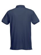 Clique Stretch Premium Polo – Mørk marineblå – bakside