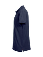Clique Stretch Premium Polo – Mørk marineblå – venstre side