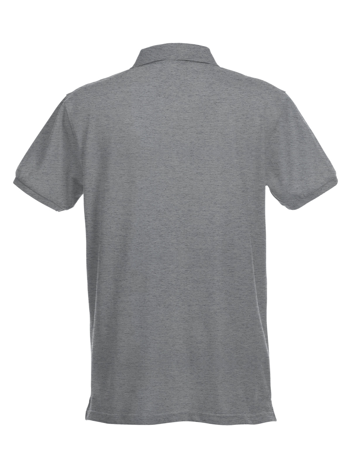 Clique Stretch Premium Polo – Gråmelert – bakside