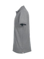 Clique Stretch Premium Polo – Gråmelert – venstre side