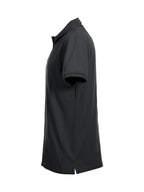Clique Stretch Premium Polo – Svart – venstre side