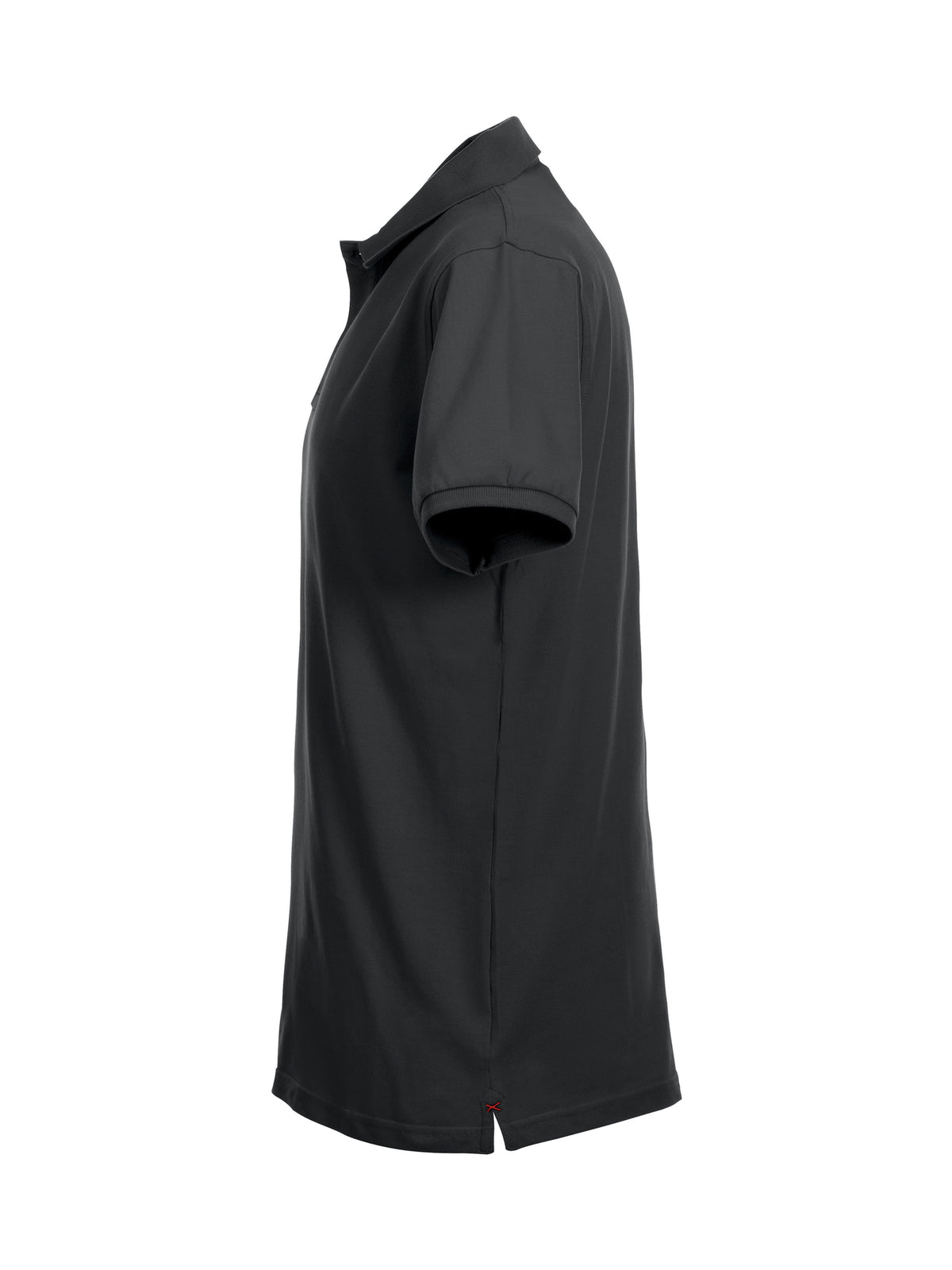 Clique Stretch Premium Polo – Svart – venstre side