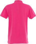 Clique Stretch Premium Polo – Cerise – bakside