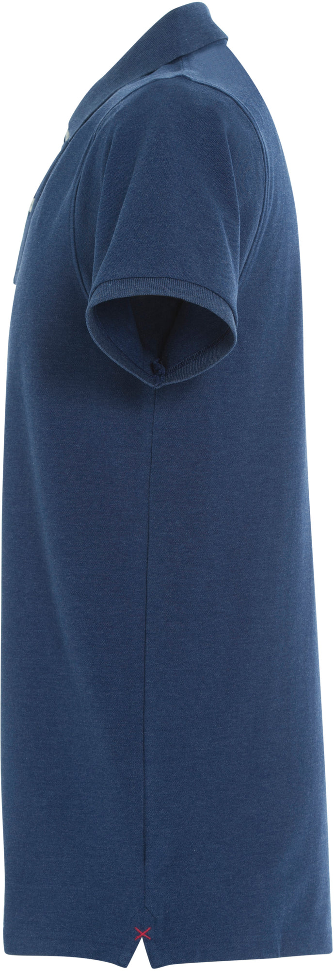Clique Stretch Premium Polo – Blåmelert – venstre side