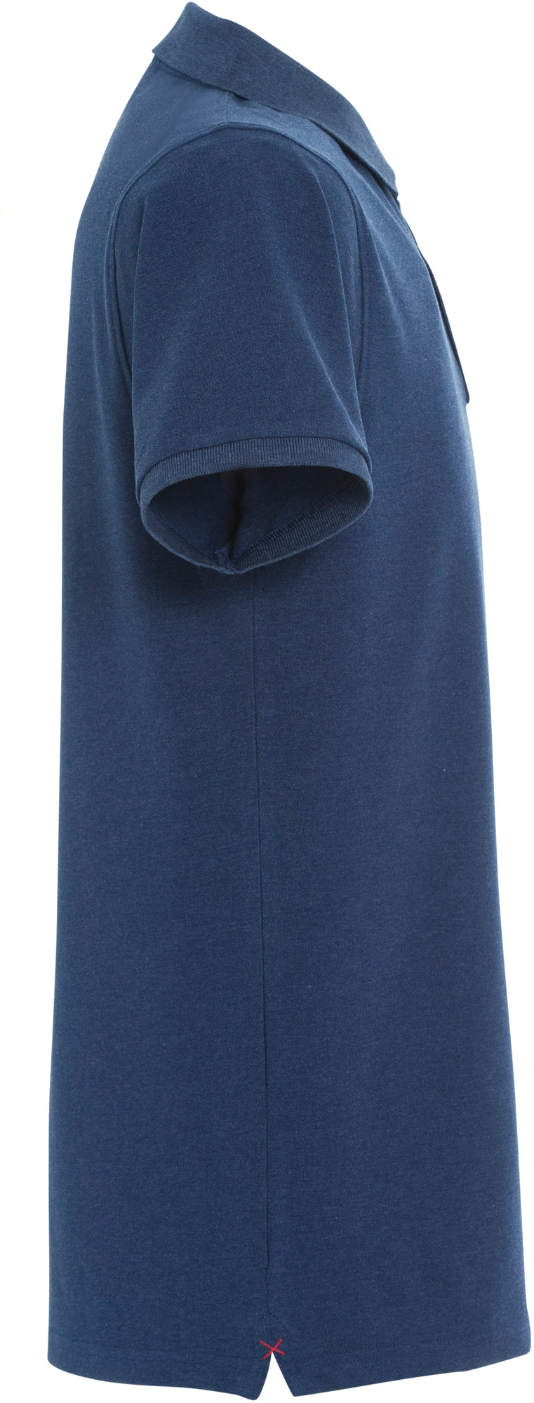 Clique Stretch Premium Polo – Blåmelert – høyre side