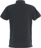 Clique Stretch Premium Polo – Antrasittmelert – bakside