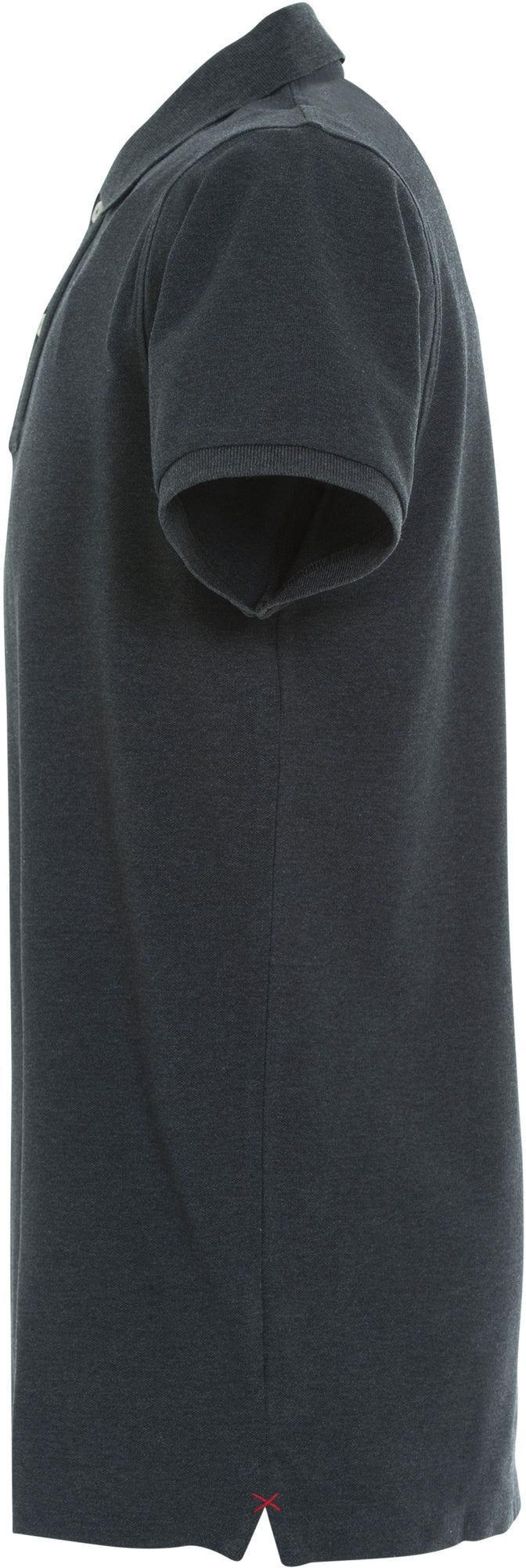 Clique Stretch Premium Polo – Antrasittmelert – venstre side