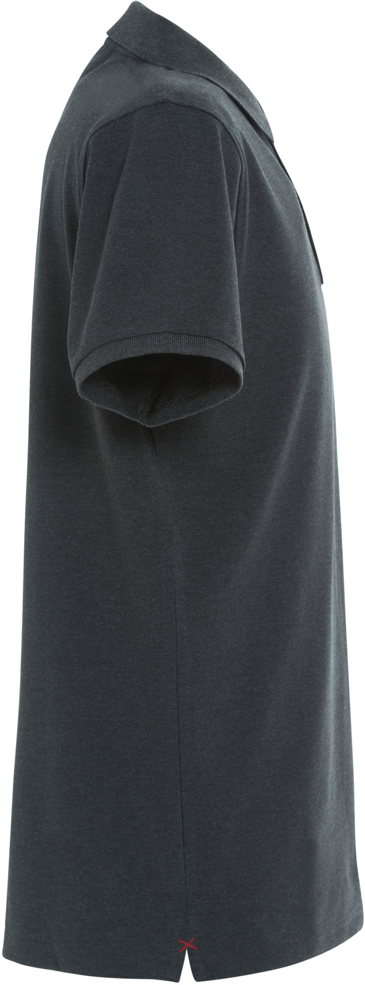 Clique Stretch Premium Polo – Antrasittmelert – høyre side