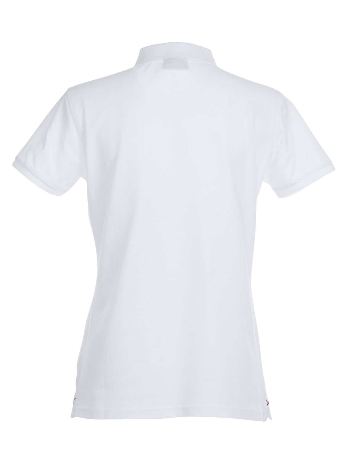 Clique Stretch Premium Polo – dame – Hvit – bakside