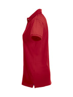 Clique Stretch Premium Polo – dame – Rød – venstre side