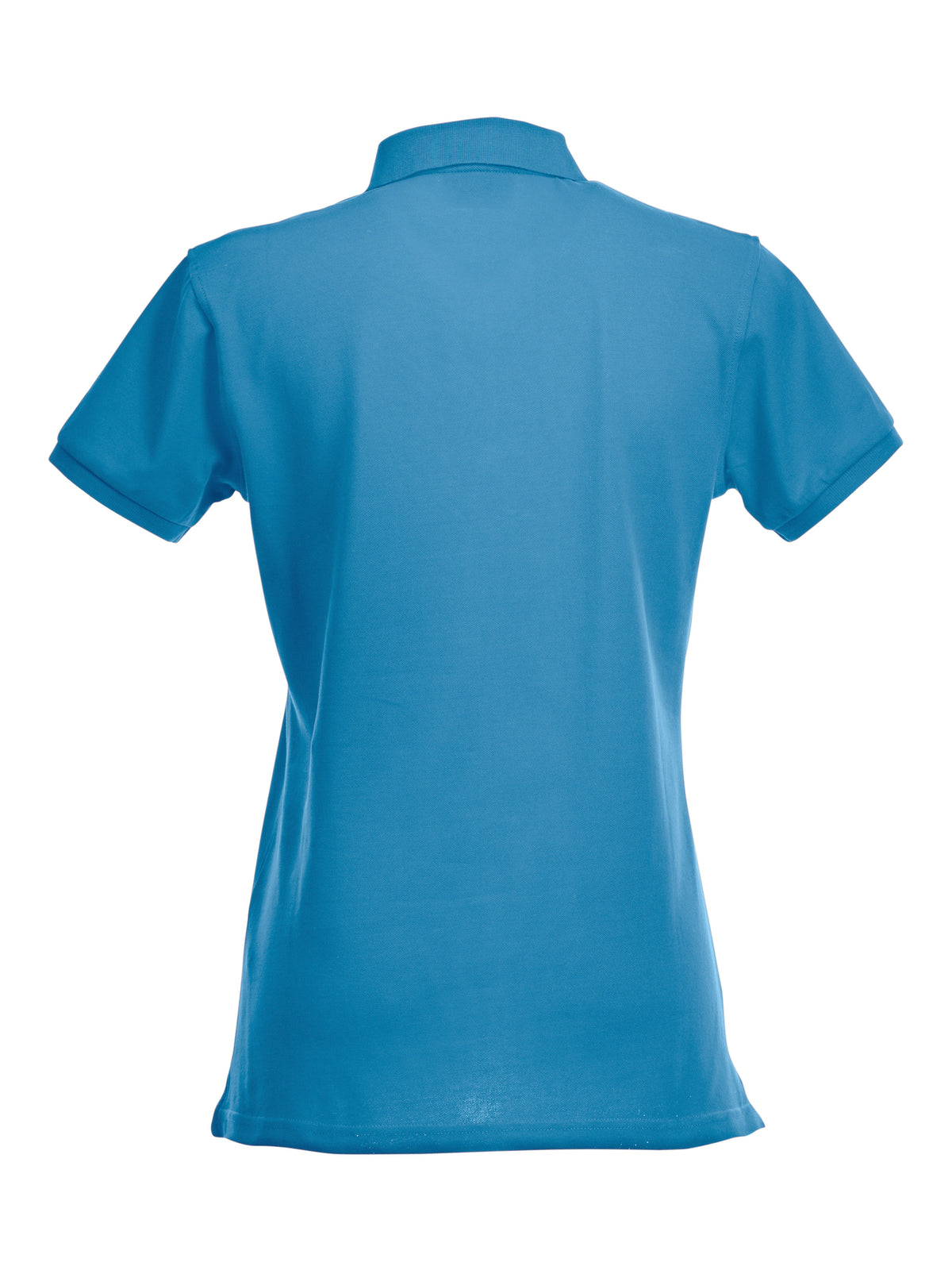 Clique Stretch Premium Polo – dame – Turkis – bakside