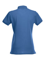 Clique Stretch Premium Polo – dame – Kongeblå – bakside