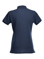 Clique Stretch Premium Polo – dame – Mørk marineblå – bakside