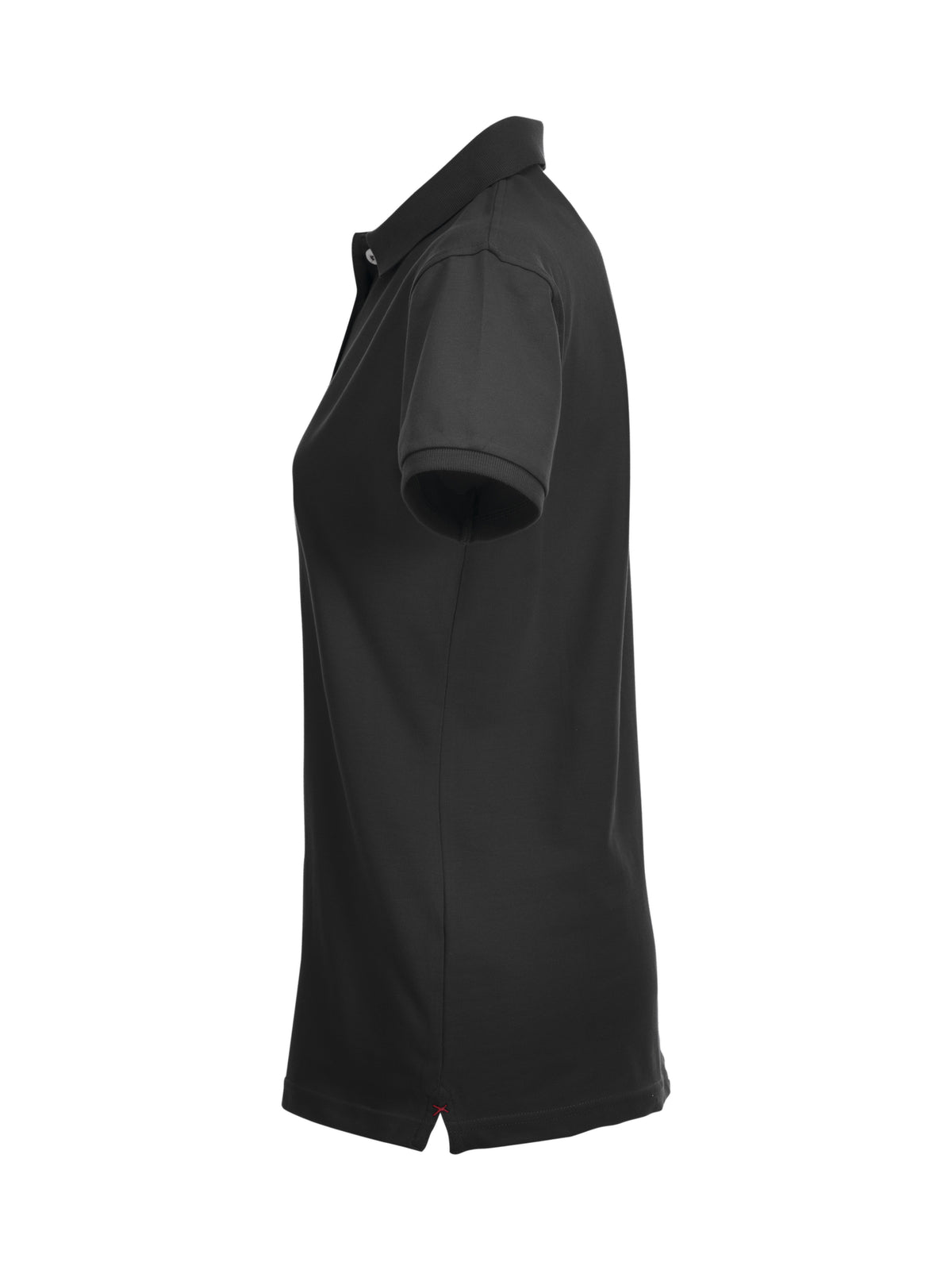Clique Stretch Premium Polo – dame – Svart – venstre side