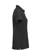 Clique Stretch Premium Polo – dame – Svart – høyre side