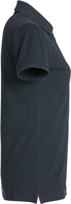 Clique Stretch Premium Polo – dame – Antrasittmelert – høyre side