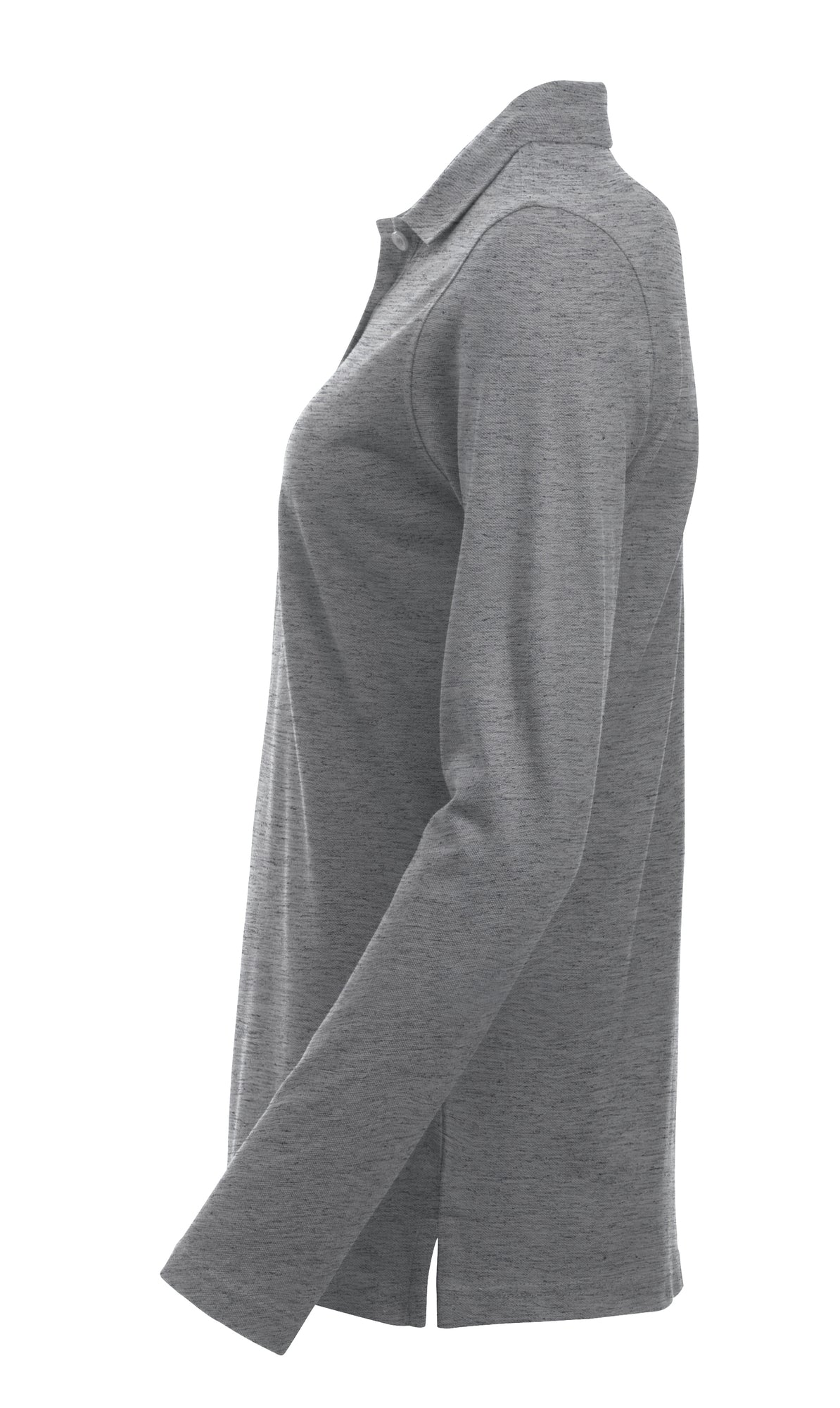 Clique Classic Marion L/S – Gråmelert – venstre side