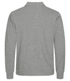 Clique Manhattan L/S – Gråmelert – bakside