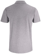 Clique Basic Polo Pocket – Gråmelert – bakside