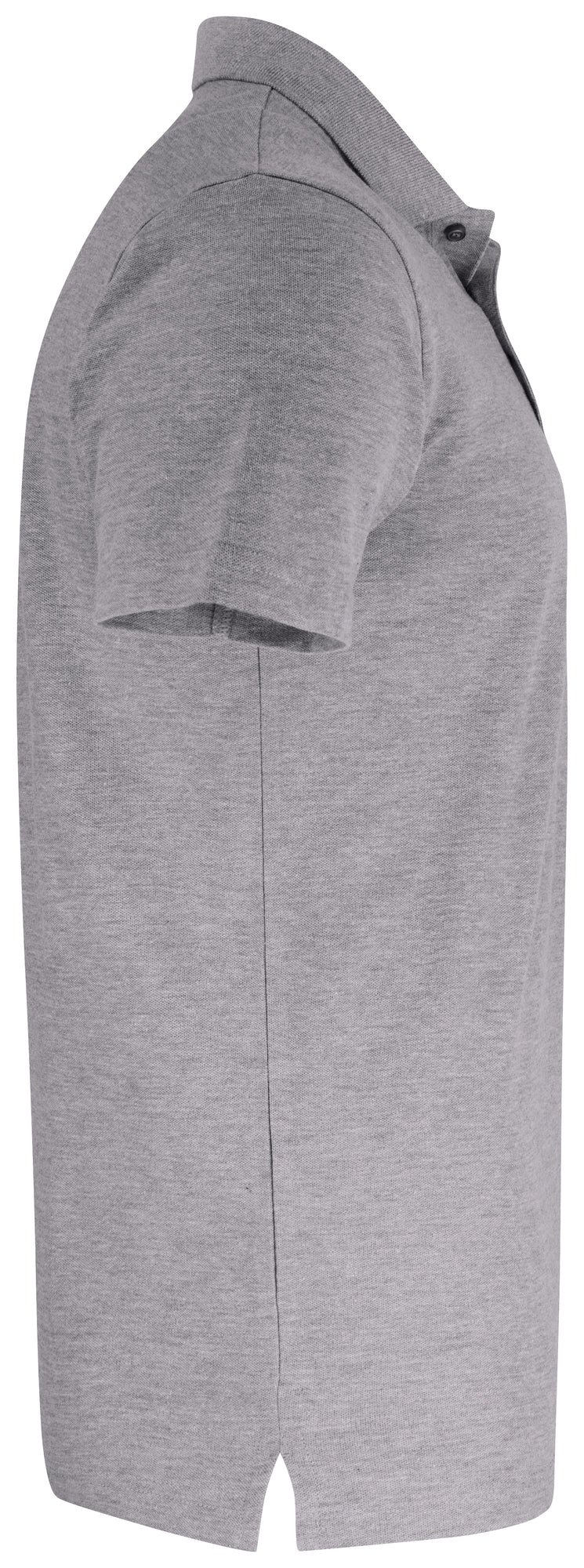Clique Basic Polo Pocket – Gråmelert – høyre side