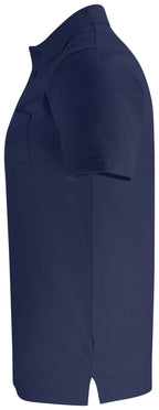 Clique Basic Polo Pocket – Mørk marineblå – venstre side