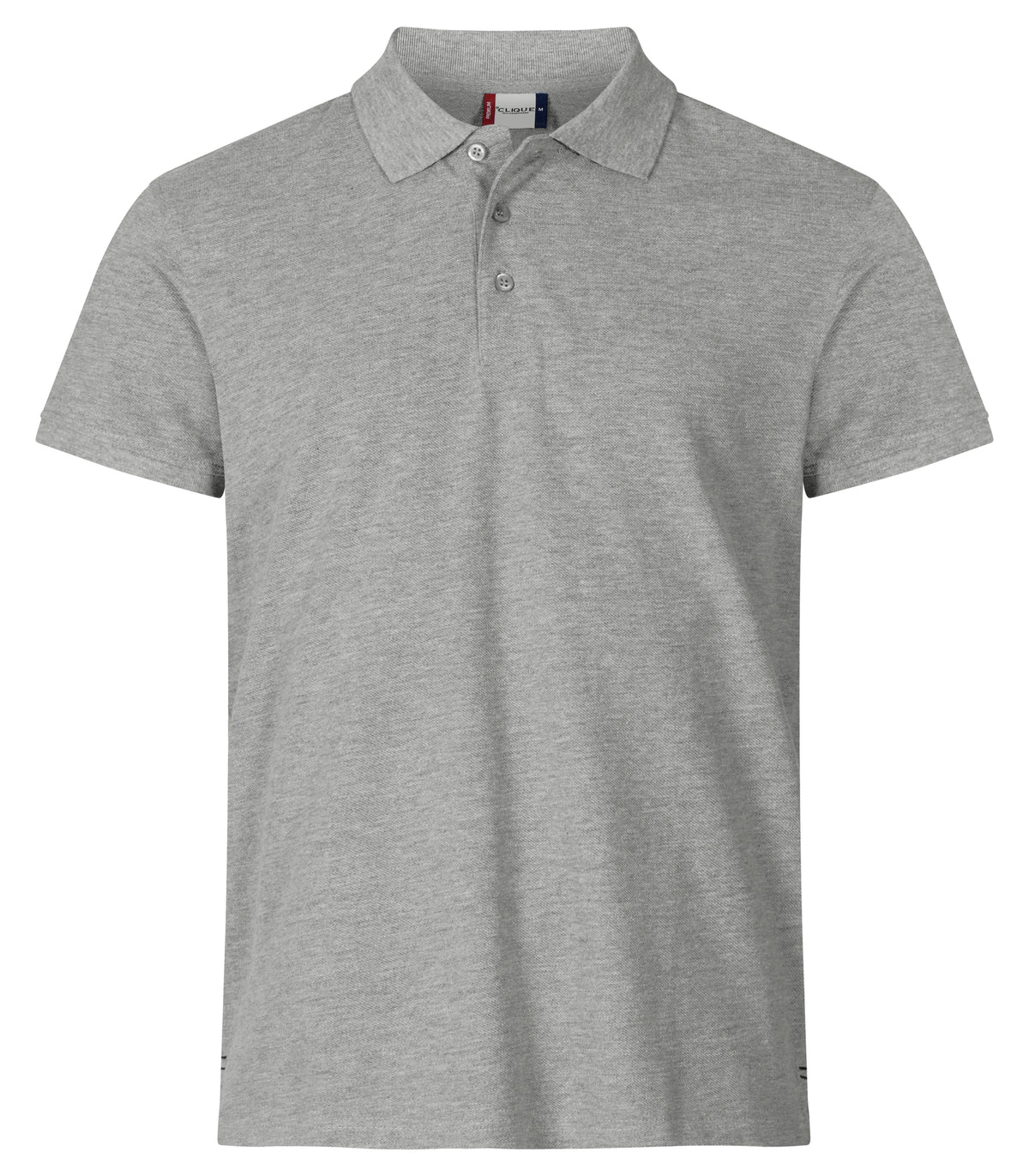 Clique Heavy Premium Polo – Gråmelert – forside