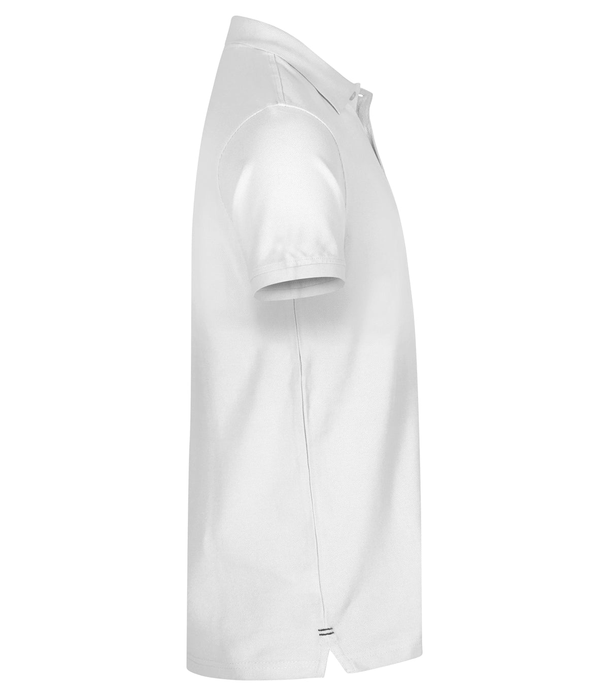 Clique Heavy Premium Polo – Hvit – høyre side