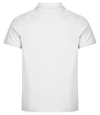 Clique Heavy Premium Polo – Hvit – bakside