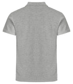 Clique Heavy Premium Polo – Gråmelert – bakside
