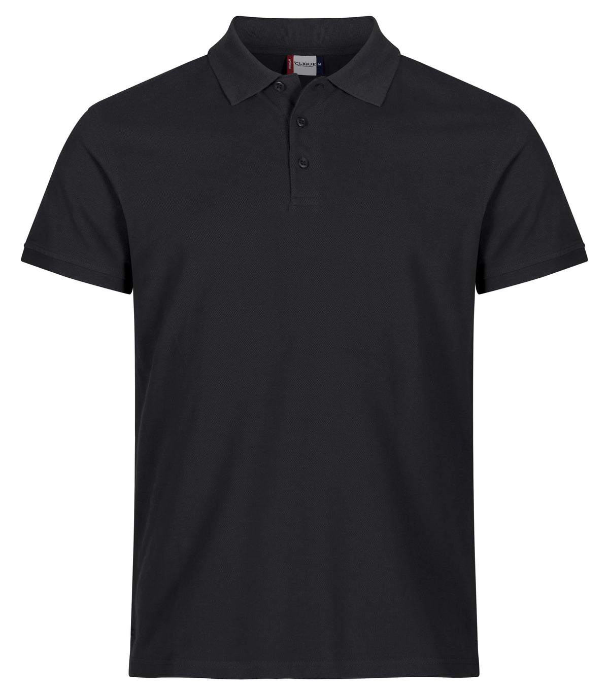 Clique Heavy Premium Polo – Svart – forside