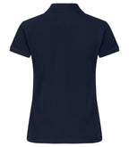 Clique Heavy Premium Polo – dame – Mørk marineblå – bakside