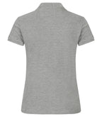 Clique Heavy Premium Polo – dame – Gråmelert – bakside