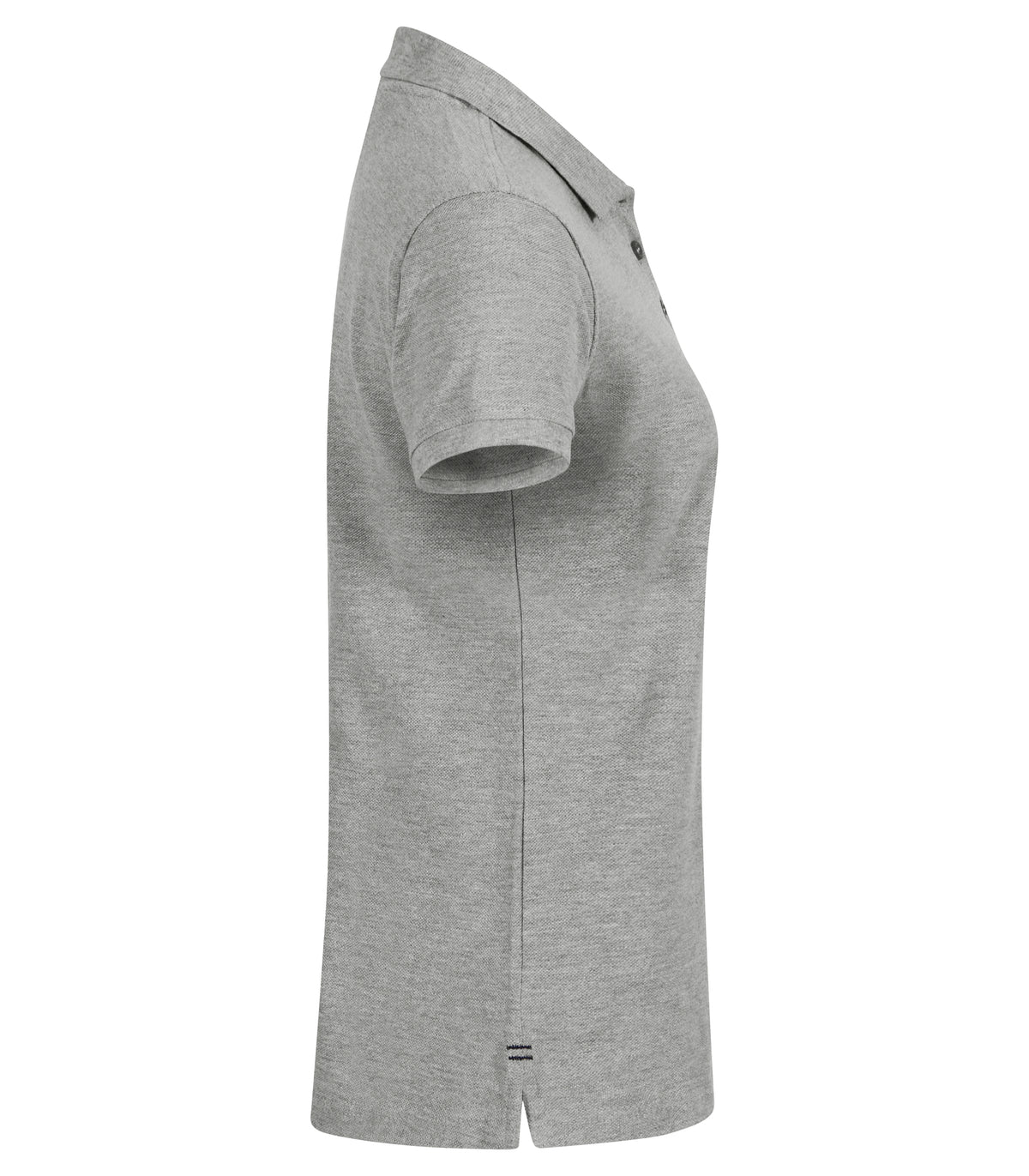 Clique Heavy Premium Polo – dame – Gråmelert – høyre side