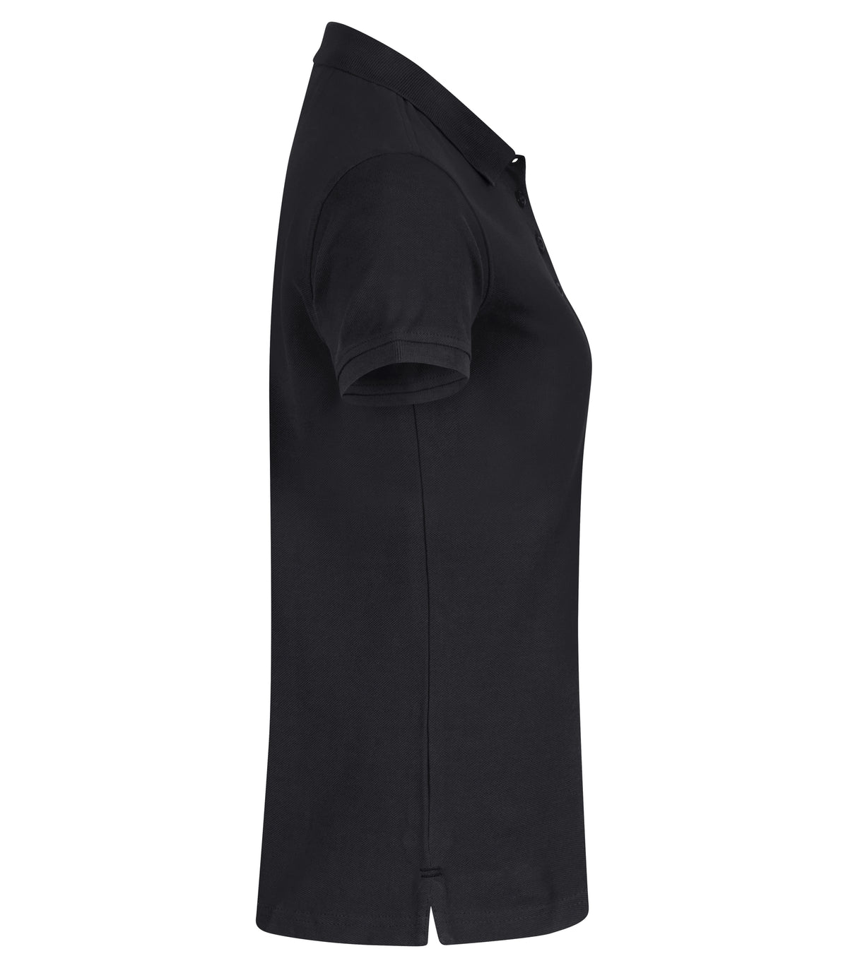 Clique Heavy Premium Polo – dame – Svart – høyre side