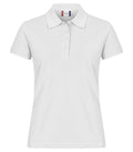 Clique Heavy Premium Polo – dame – Hvit – forside