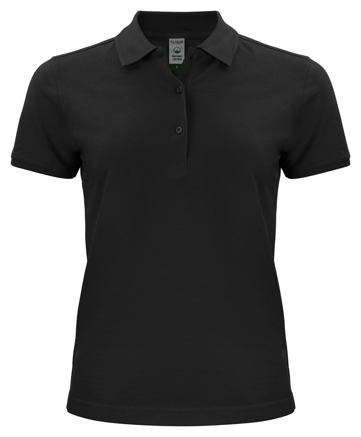 Clique Classic OC Polo – dame – Svart – forside