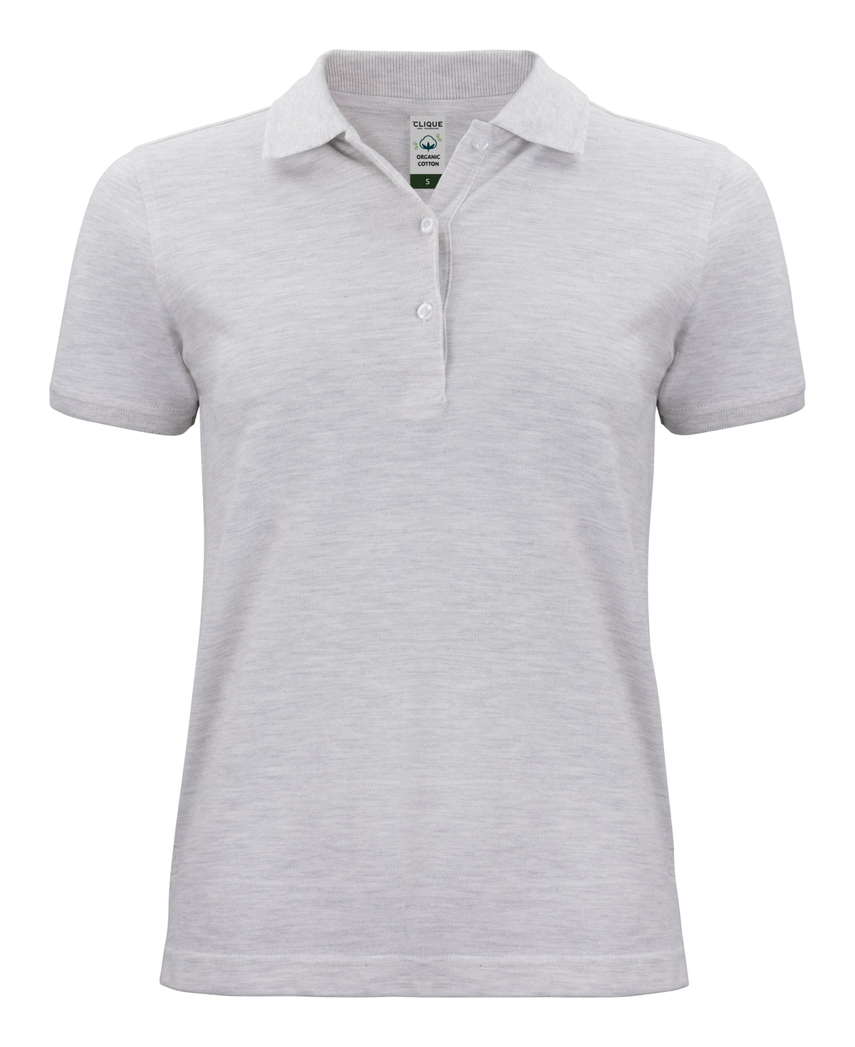 Clique Classic OC Polo – dame – Naturmelert – forside