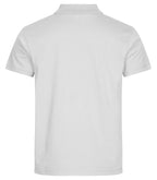 Clique Single Jersey Polo – Hvit – bakside