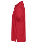 Clique Single Jersey Polo – Rød – venstre side