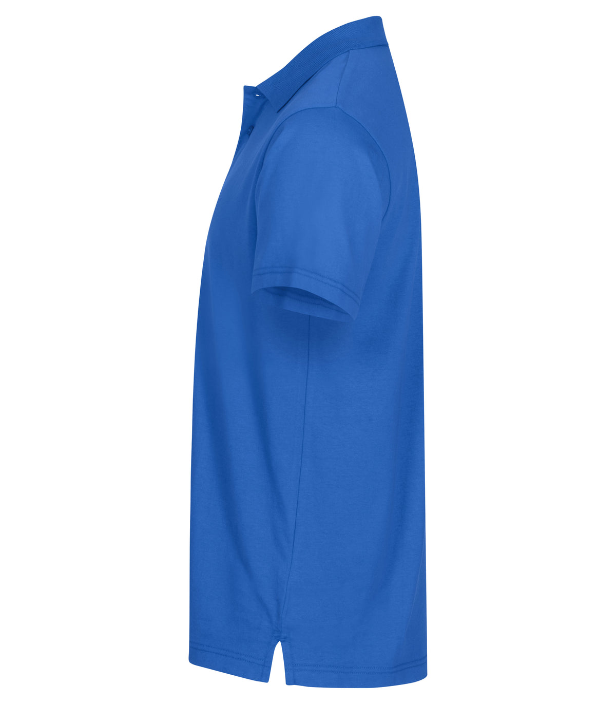 Clique Single Jersey Polo – Kongeblå – venstre side