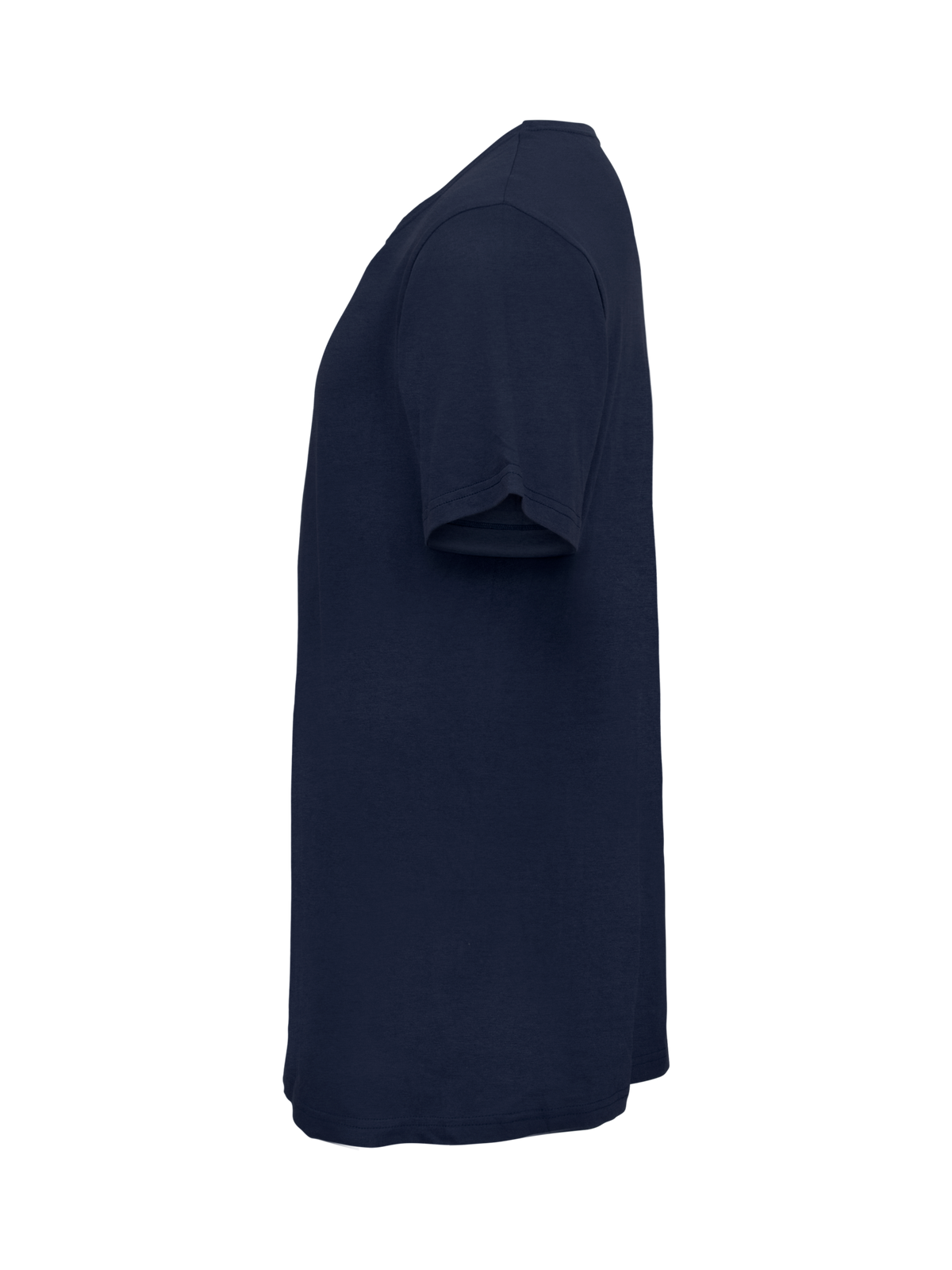 Clique Basic-T Loose Fit – Mørk marineblå – venstre side