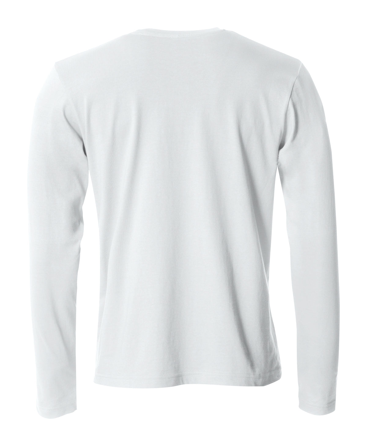 Clique Basic-T L/S – Hvit – bakside